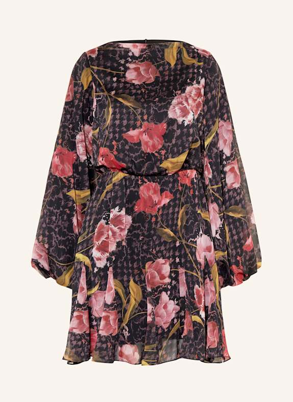 TED BAKER Cocktailkleid ENDRINA SCHWARZ / ROT / GRÜN
