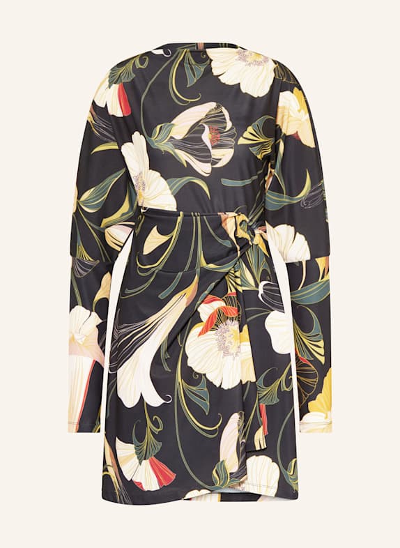 TED BAKER Wickelkleid LAZIRA SCHWARZ / GELB / ROT