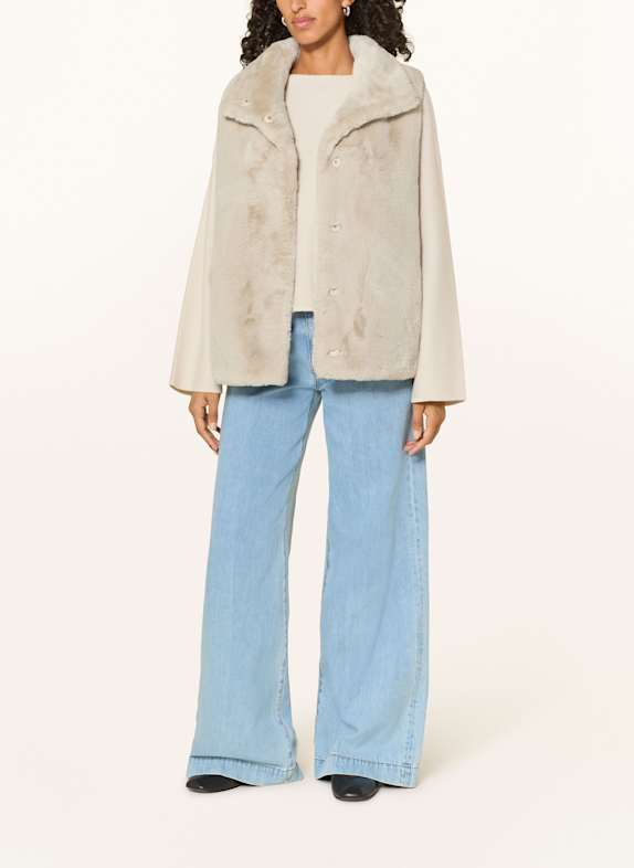 RINO & PELLE Kunstpelz-Weste CREME