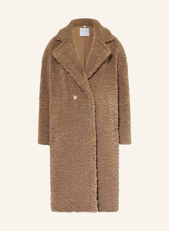 RINO & PELLE Teddyfell-Mantel TAUPE