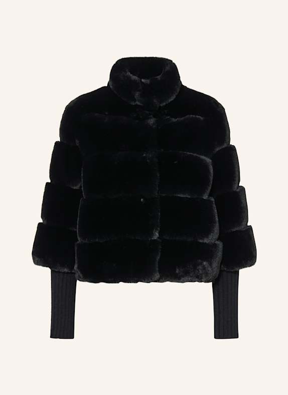 RINO & PELLE Kunstpelz-Jacke FELINE SCHWARZ