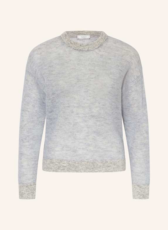 PESERICO A Cube crew-neck T-shirt Toni neutri HELLBLAU