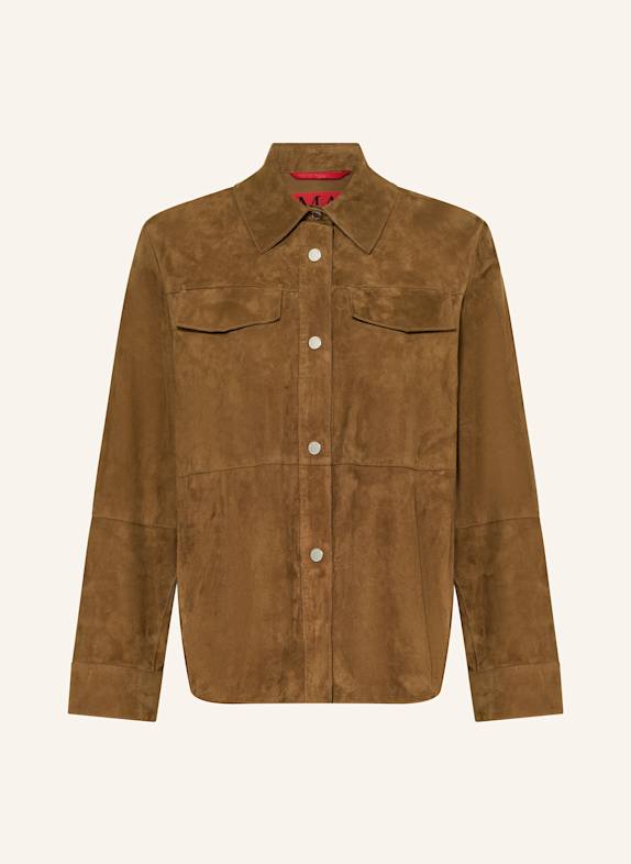 MAX & Co. Lederblazer STALLO KHAKI