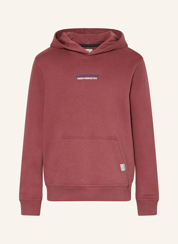 GARCIA Mikina s kapucí STARORŮŽOVÁ/ BÍLÁ/ MODRÁ