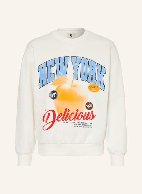 GARCIA Mikina s ozdobnými kamínky BÍLÁ