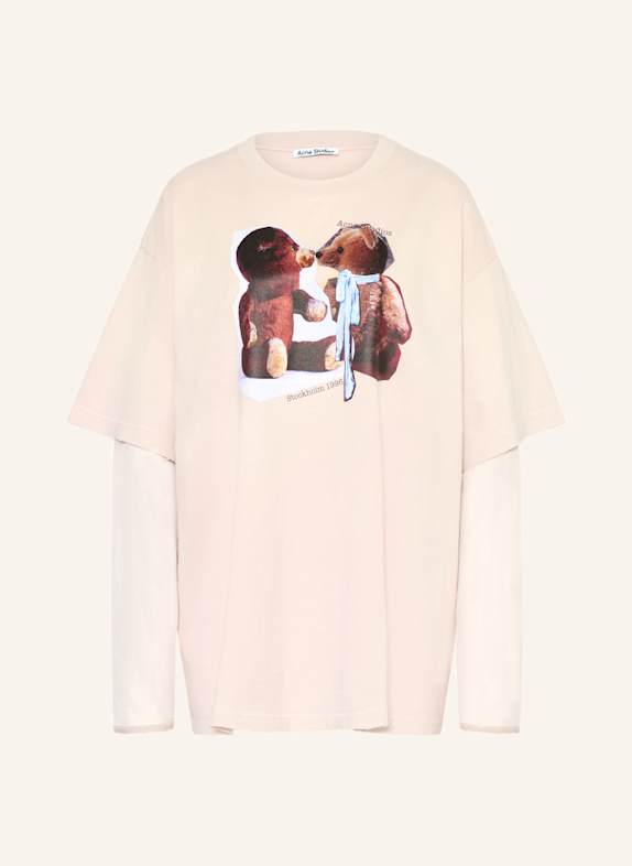 Acne Studios Longsleeve im Materialmix ROSÉ