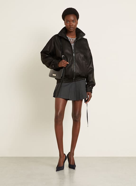 Acne Studios Lederjacke DUNKELBRAUN