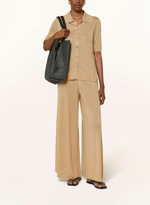 BY MALENE BIRGER Pantaloni din tricot PISCATA BEJ