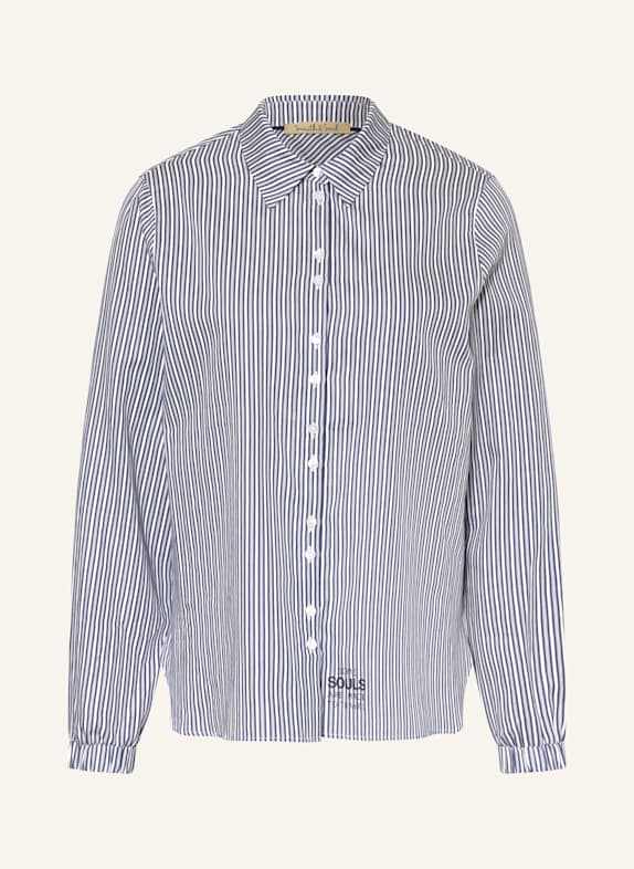 Smith & Soul Hemdbluse DUNKELBLAU/ WEISS
