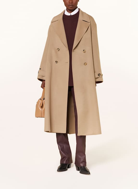 manzoni 24 Wollmantel mit Cashmere CAMEL