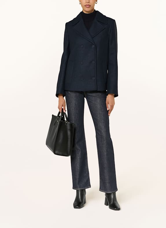 BOSS CARAZA pea coat DARK BLUE