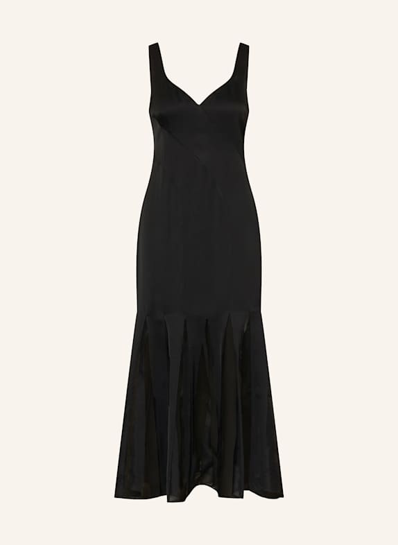 BOSS Satinkleid DONABELLI SCHWARZ