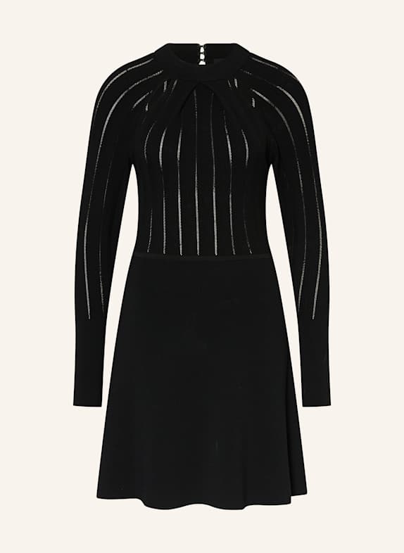 BOSS Strickkleid FUCCIA mit Cut-outs SCHWARZ