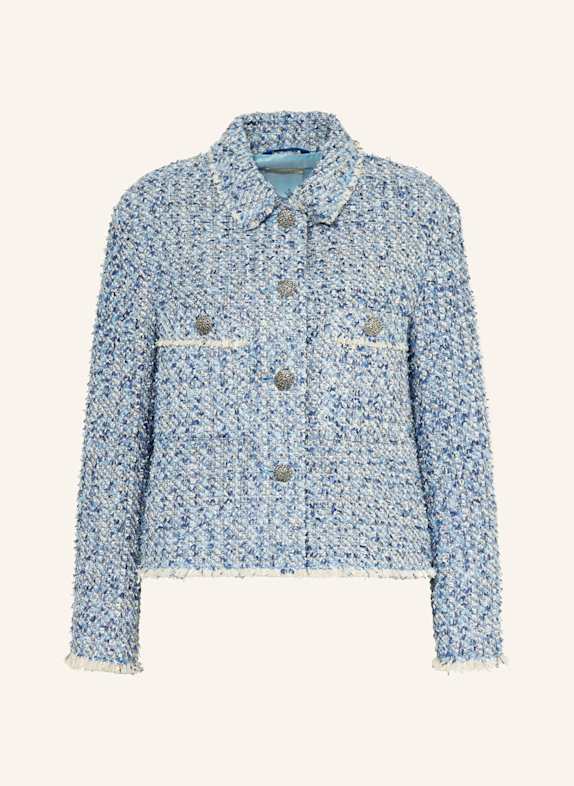 lilienfels Bouclé-Jacke BLAU