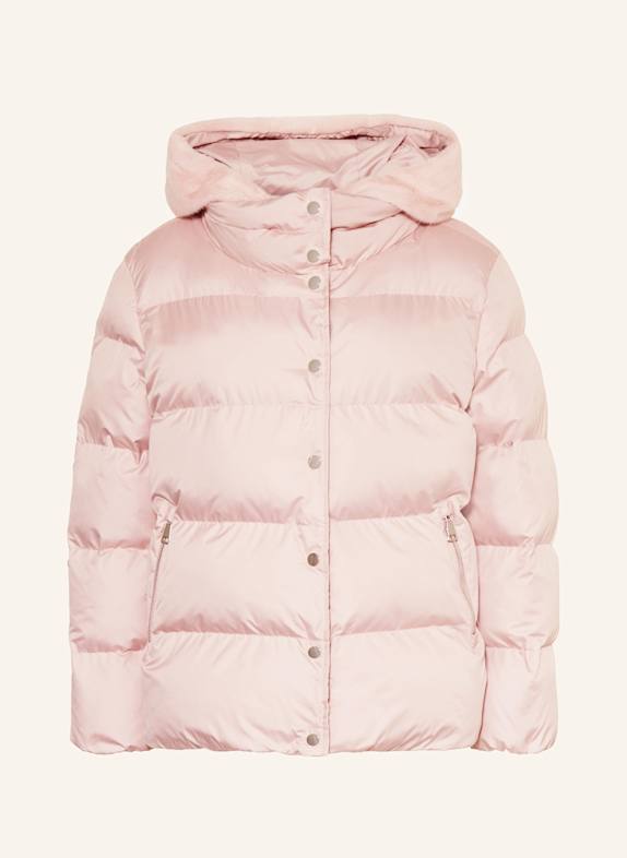 lilienfels Steppjacke mit abnehmbarem Kunstpelz ROSA