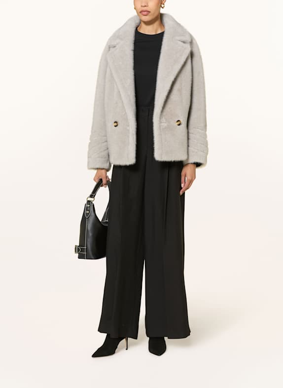 lilienfels Faux fur jacket LIGHT GRAY