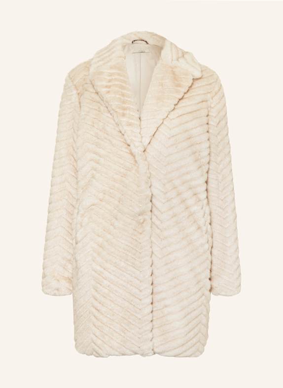 lilienfels Kunstpelz-Mantel CREME