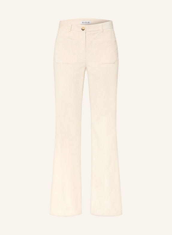 SoSUE Marlenehose aus Cord ECRU