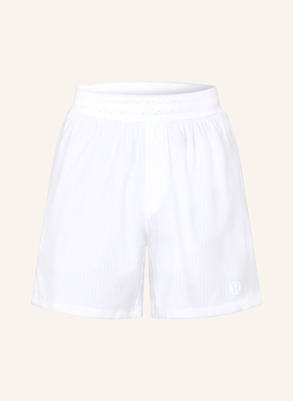 lululemon Tennisshorts STRIPED MESH 5IN WEISS
