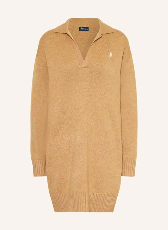 POLO RALPH LAUREN Strickkleid CAMEL