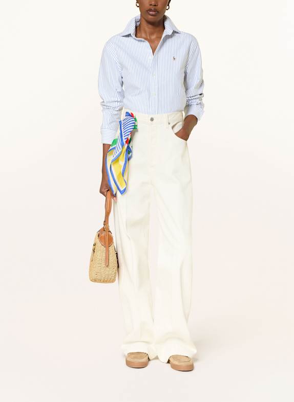 POLO RALPH LAUREN overhemdblouse WIT / BLAUW