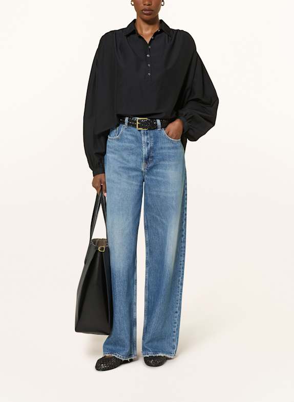 POLO RALPH LAUREN Blusenshirt mit 3/4-Arm SCHWARZ