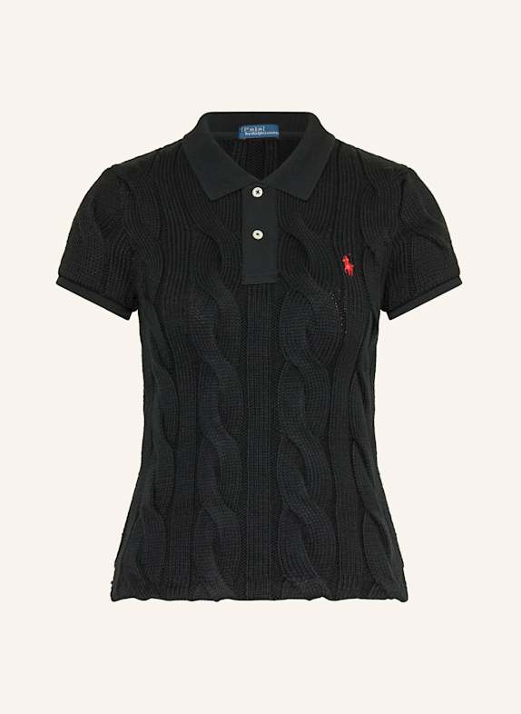 POLO RALPH LAUREN Knitted polo shirt BLACK