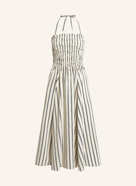POLO RALPH LAUREN Off-Shoulder-Kleid SCHWARZ/ WEISS