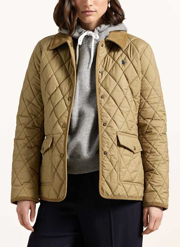 POLO RALPH LAUREN Kurtka pikowana KHAKI
