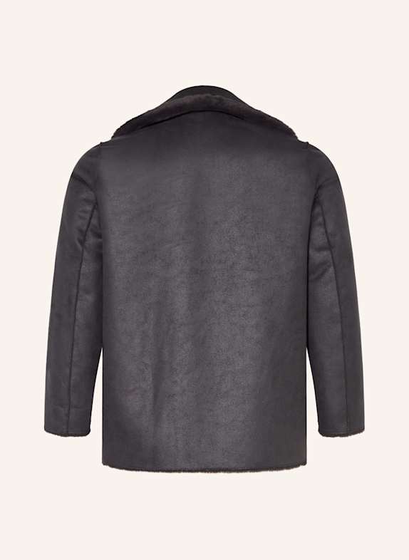 MARINA RINALDI PERSONA Kunstfell-Jacke RETINA zum Wenden GRAU