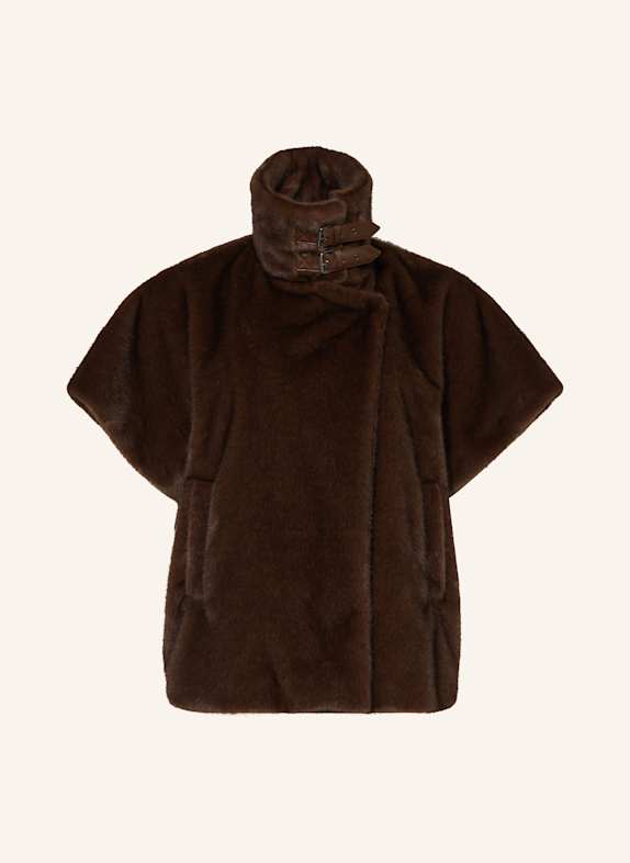 MARINA RINALDI Kunstpelz-Cape ZENIT BRAUN