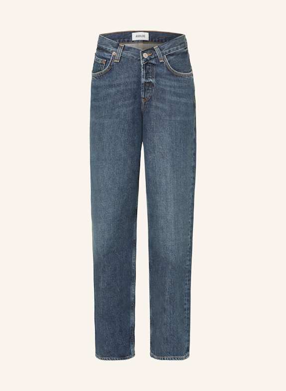 AGOLDE Straight Leg džíny V-WAIST BAGGY nexus dk tinted indigo