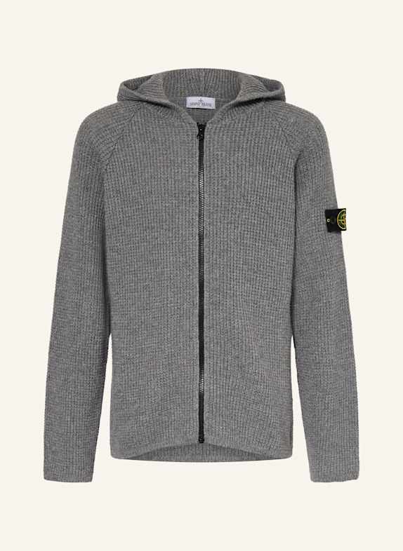 STONE ISLAND JUNIOR Strickjacke GRAU