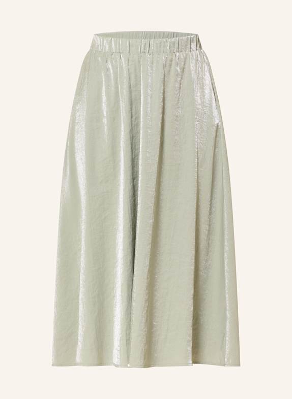 MILANO ITALY Satin skirt LIGHT GREEN