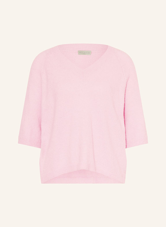 MILANO ITALY Sweater with 3/4 sleeves PINK