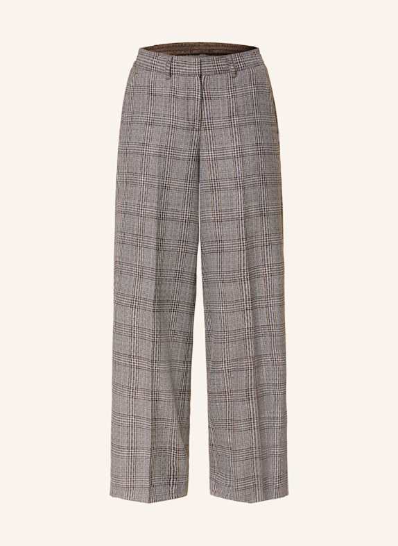 MILANO ITALY Wide leg trousers BEIGE/ BLACK/ WHITE