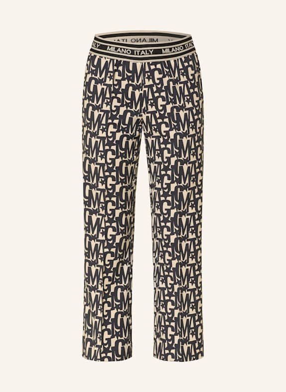 MILANO ITALY 7/8 pants BLACK/ ECRU