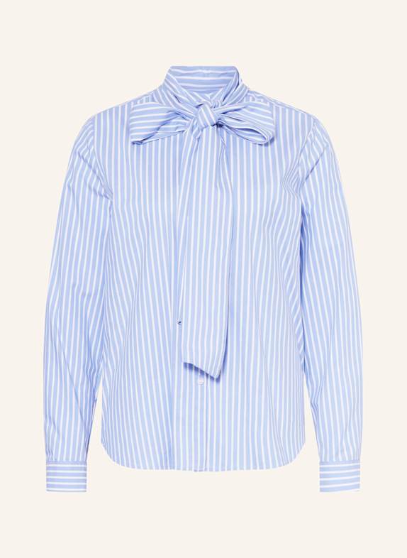 MILANO ITALY Dress with ruffles LIGHT BLUE/ WHITE
