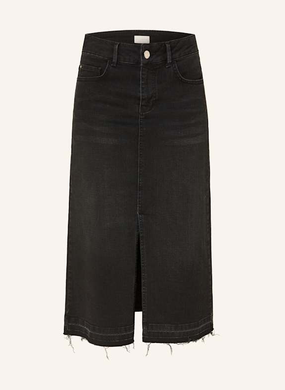 MILANO ITALY Denim skirt 099 BLACK