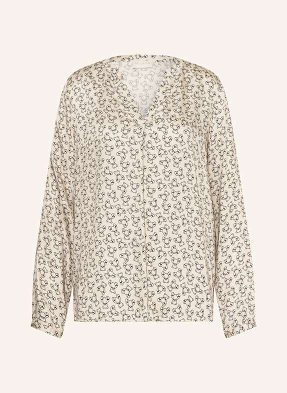 MILANO ITALY Blouse BEIGE/ BLACK