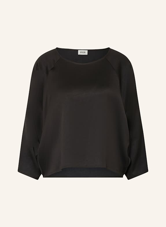 DRYKORN Blusenshirt NIALINI aus Satin DUNKELBRAUN