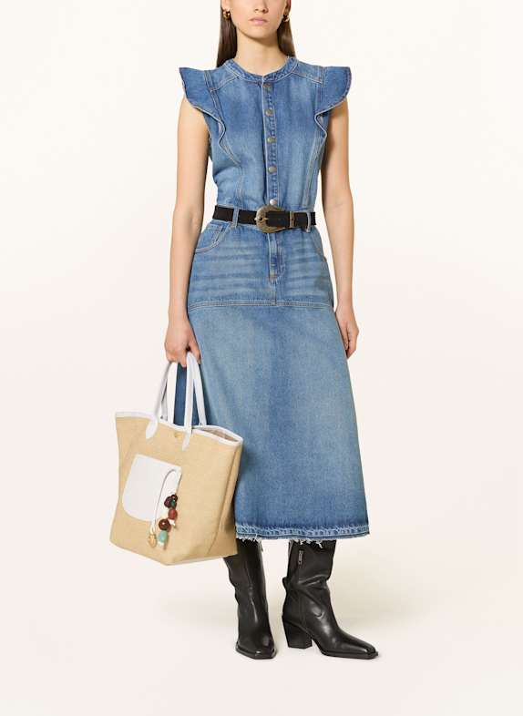 LONGCHAMP Shopper PANIER LARGE HELLBRAUN / WEISS