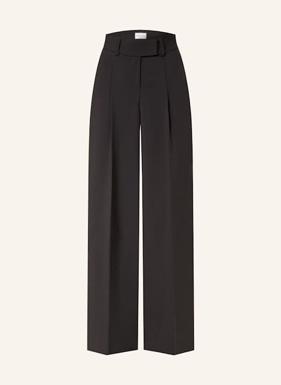 SEDUCTIVE Wide leg trousers CHRISSY DARK BROWN