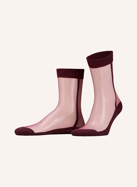 COPENHAGEN STUDIOS Socken mit Glitzergarn BURGUNDY