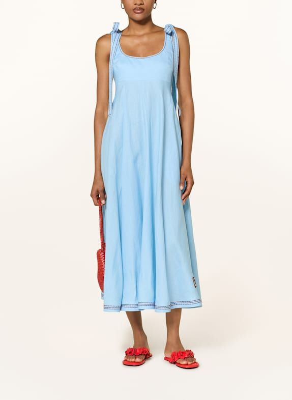 ALÉMAIS Off-Shoulder-Kleid DONATA HELLBLAU