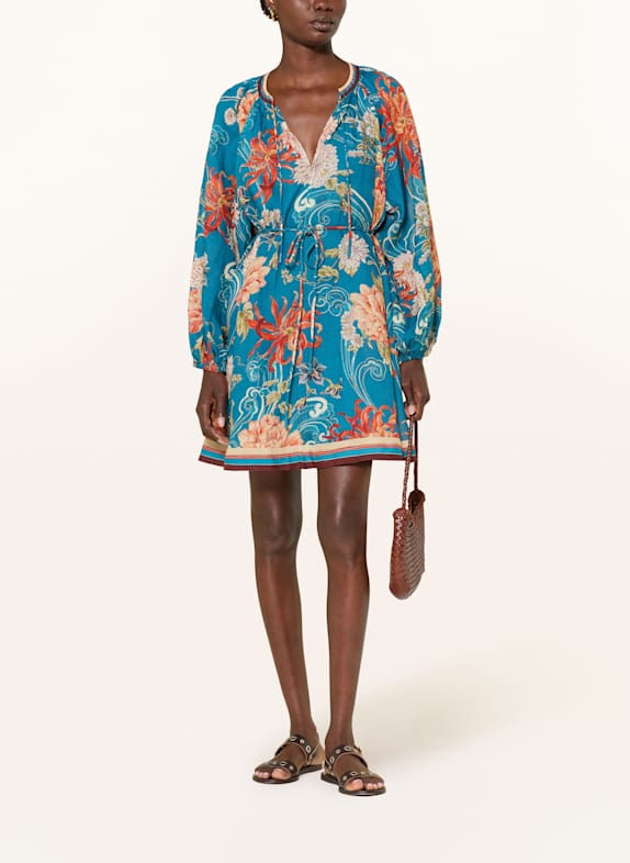 ALÉMAIS Kleid FLETCHER BLAU/ ROT/ GRÜN