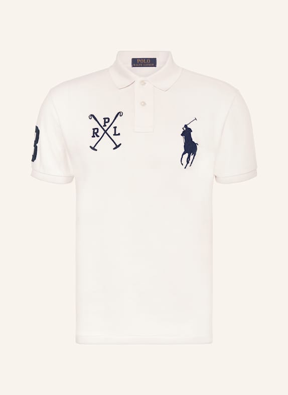 POLO RALPH LAUREN Piqué-Poloshirt Custom Slim Fit WEISS