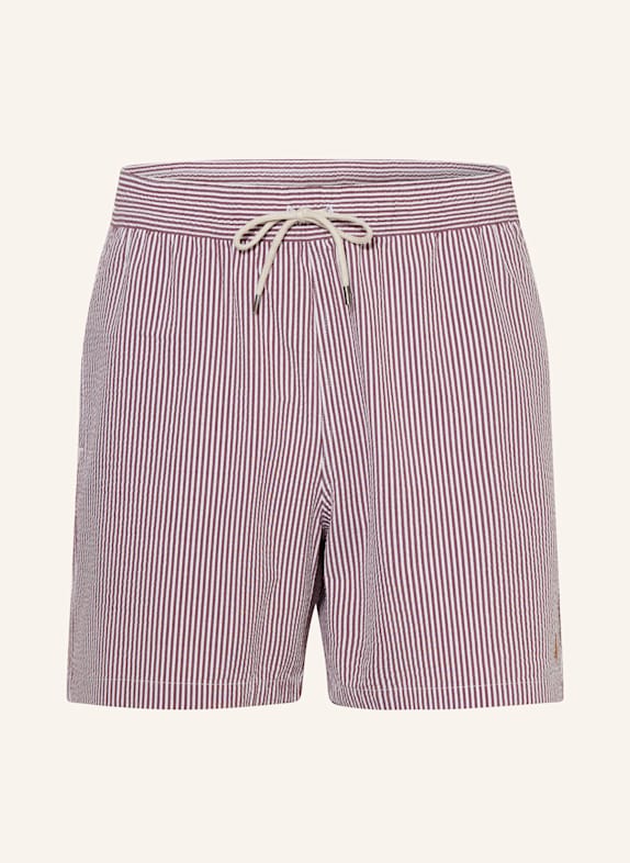 POLO RALPH LAUREN Badeshorts DUNKELROT/ WEISS