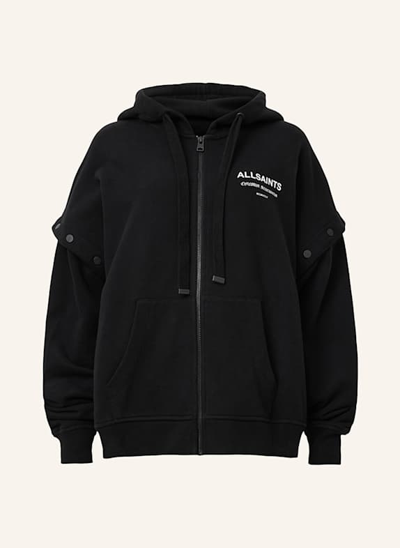ALLSAINTS Sweatjacke OMNIUM AMPHIA SCHWARZ
