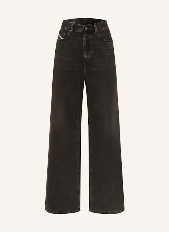 DIESEL Wide leg jeans SIRE 02 BLACK/DENIM